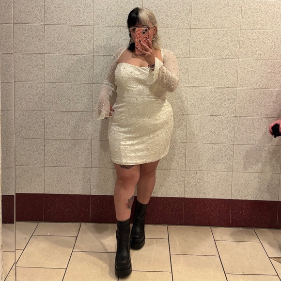 Oh Polly - MILAN Embellished Corset Mini Dress - Picture 4 of 4